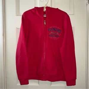 🌻3 for $15🌻 Cherry Red Florida Sunshine State Slogan Hoodie